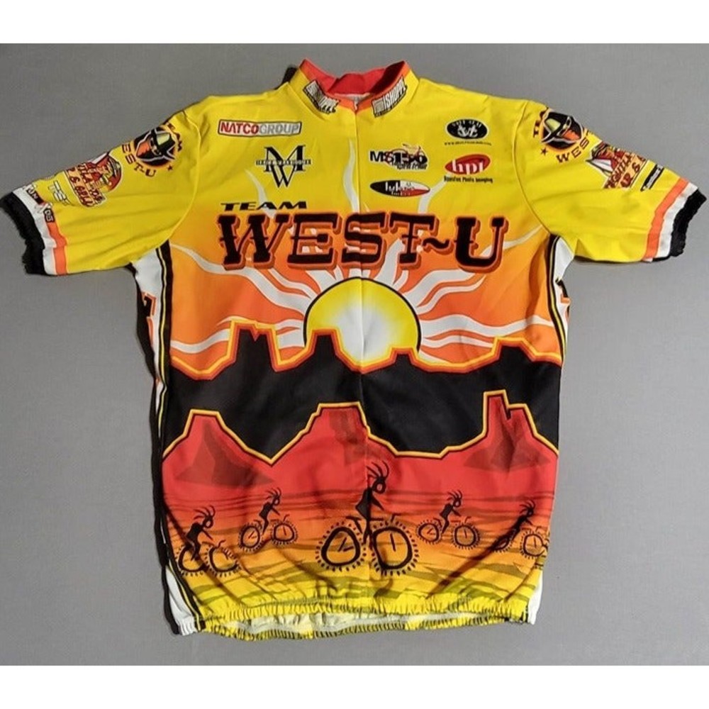 Hot Shoppe Designs Cyclist Jersey Team West-U, Men's Large